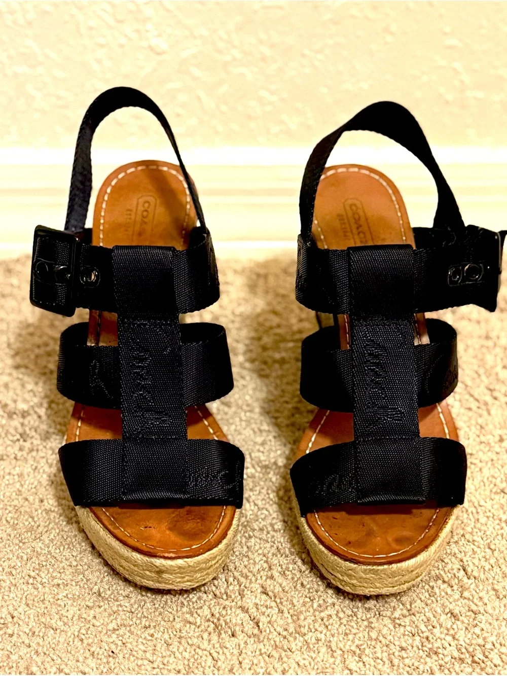 Coach espadrille wedges